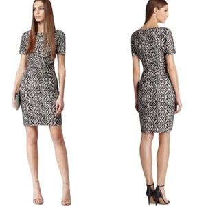 Reiss Janella Bonded Lace Pencil Dress